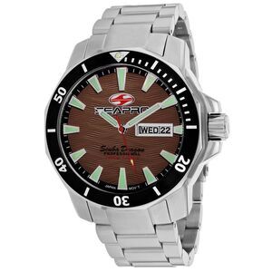 Seapro Men's Scuba Dragon Diver Limited Edition 1000 Meters Brown Dial Watch -